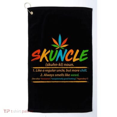 Funny Skuncle Definition Like A Regular Uncle Golf Towel