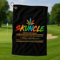Funny Skuncle Definition Like A Regular Uncle Golf Towel thumb 1