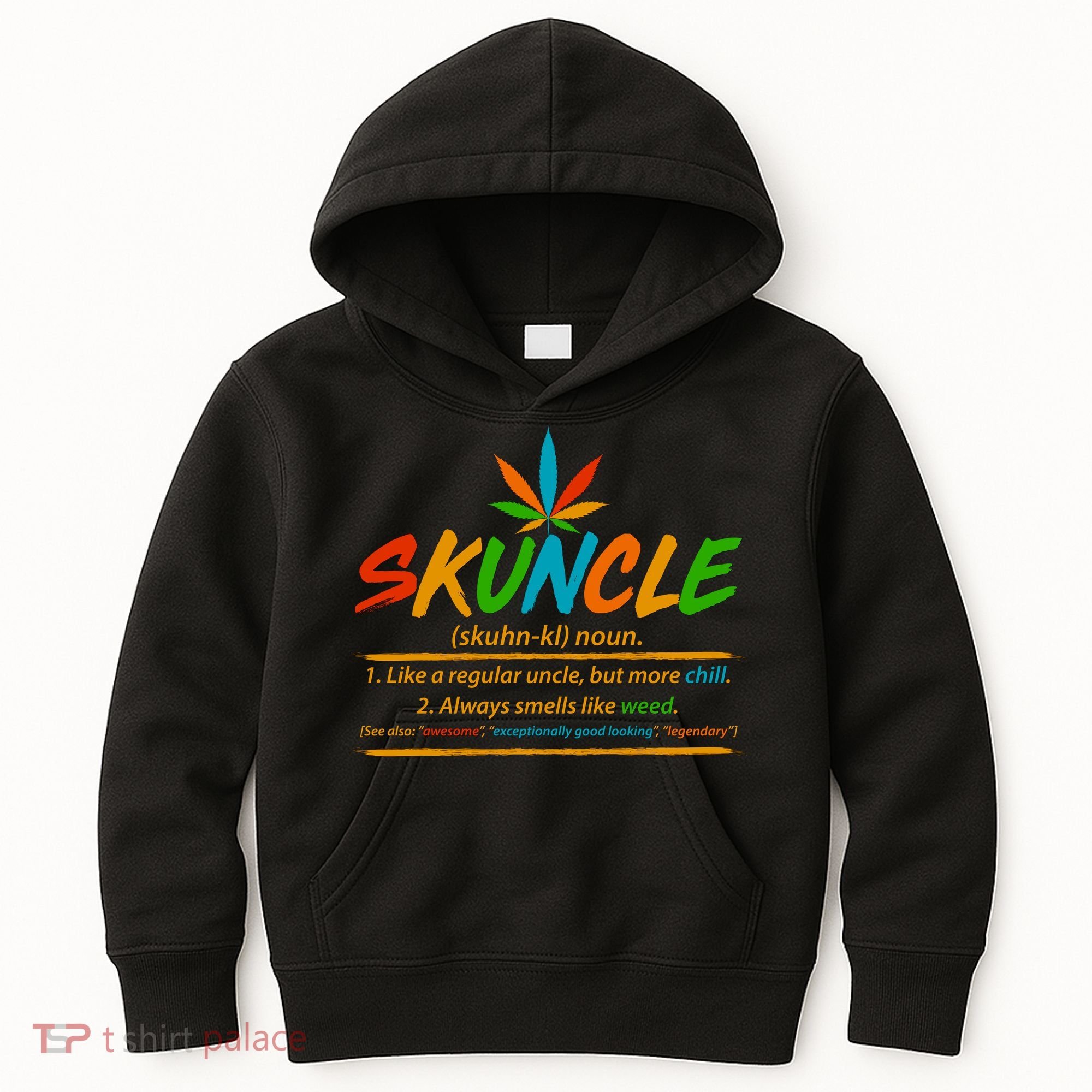 Funny Skuncle Definition Like A Regular Uncle Kids Hoodie