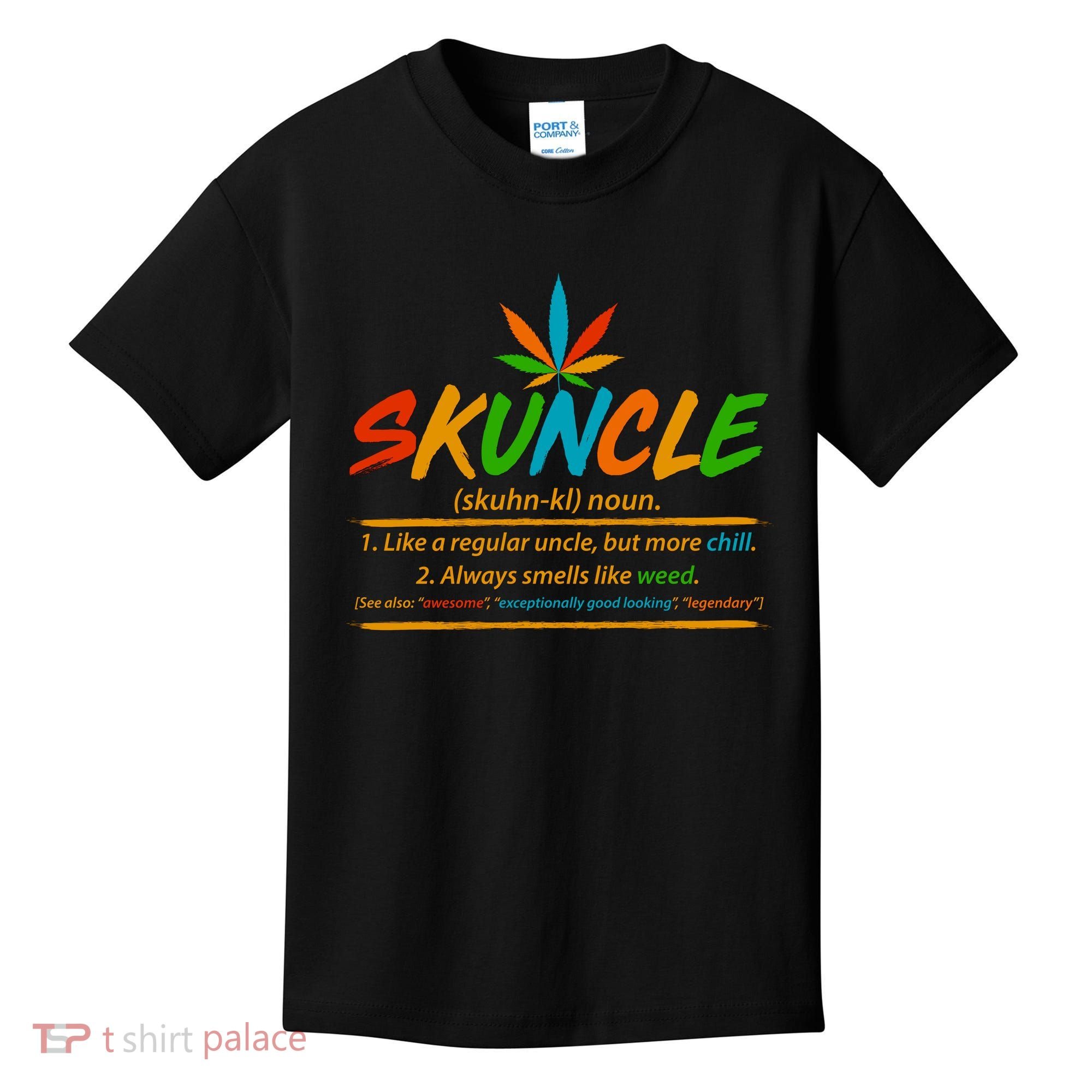 Funny Skuncle Definition Like A Regular Uncle Kids T-Shirt