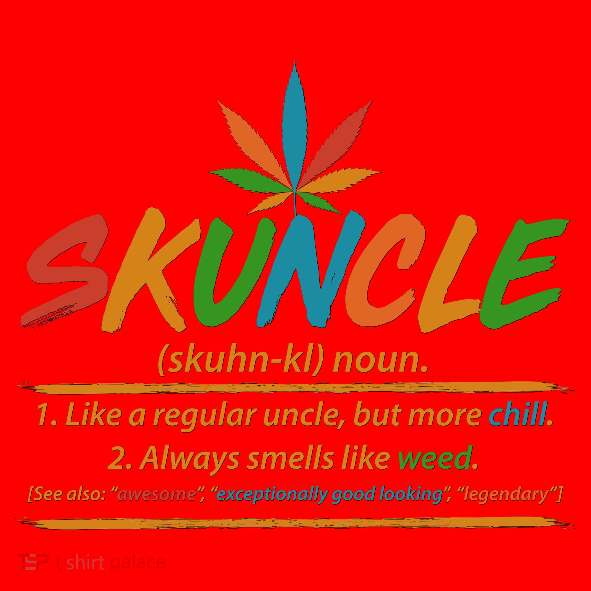 Funny Skuncle Definition Like A Regular Uncle Santa Hat