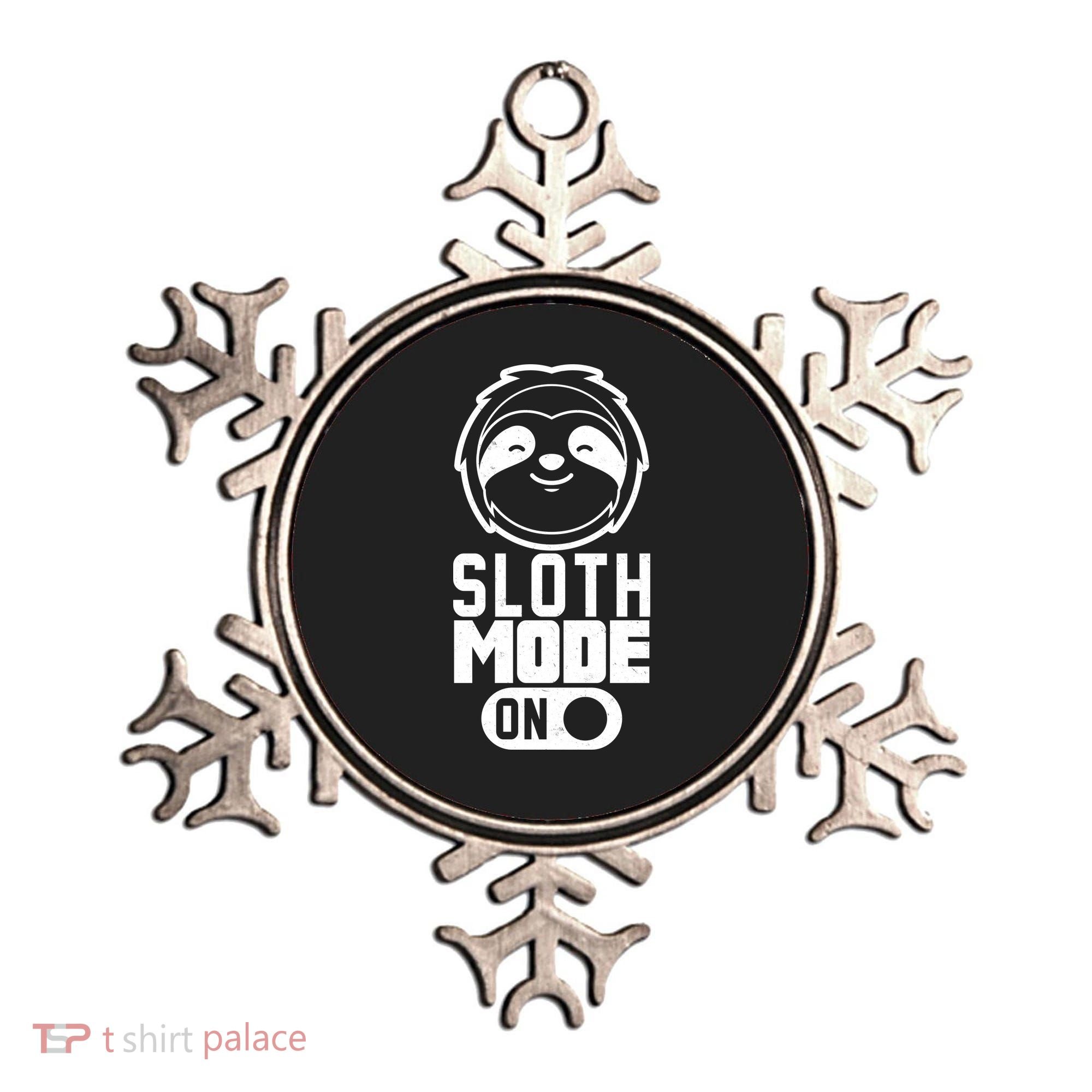 Funny Sloth Mode On Ornament