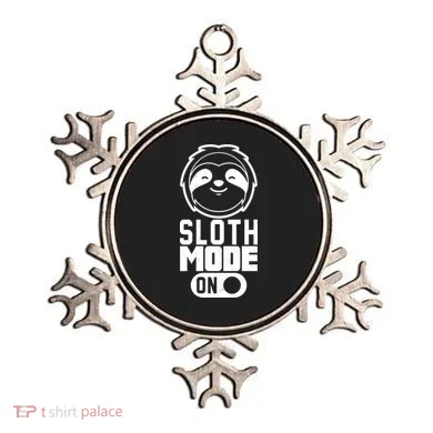 Funny Sloth Mode On Ornament