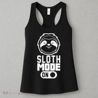 Funny Sloth Mode On Women's Tank Top thumb 3