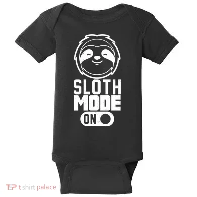 Funny Sloth Mode On Baby Bodysuit