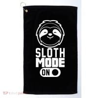 Funny Sloth Mode On Golf Towel thumb 0