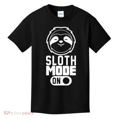 Funny Sloth Mode On Kids T-Shirt