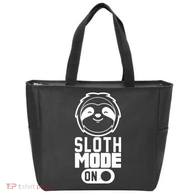 Funny Sloth Mode On Tote Bag