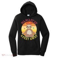 Funny Sloth Namast'ay 6 Feet Away Women's Hoodie thumb 0
