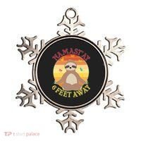 Funny Sloth Namast'ay 6 Feet Away Ornament thumb 0