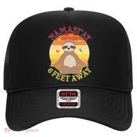 Funny Sloth Namast'ay 6 Feet Away Hat thumb 0