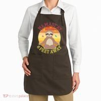 Funny Sloth Namast'ay 6 Feet Away Apron thumb 2