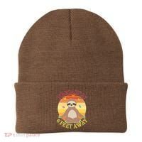 Funny Sloth Namast'ay 6 Feet Away Beanie thumb 0