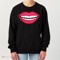 Funny Smile Lips Women's Sweatshirt thumb 0