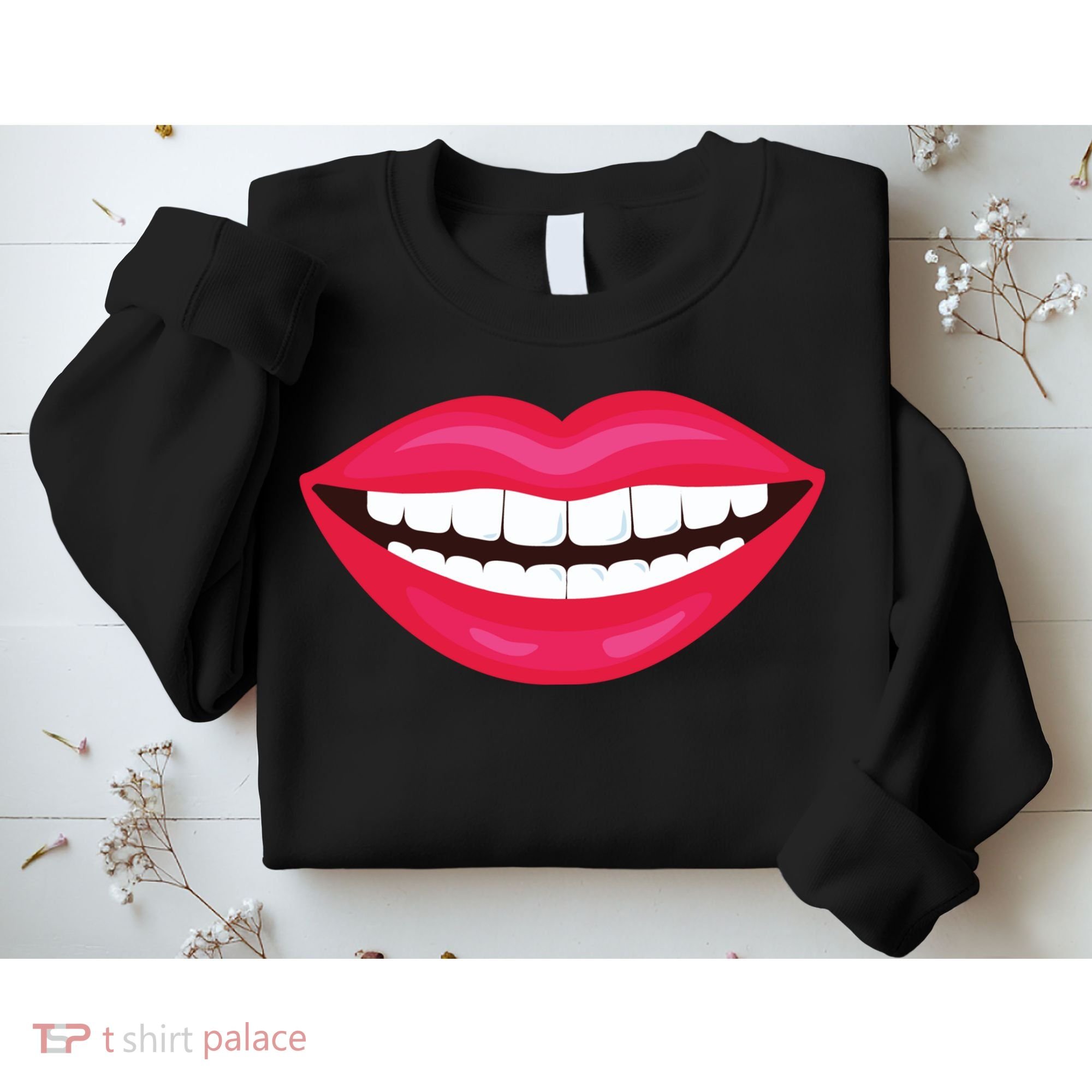 Funny Smile Lips Sweatshirt