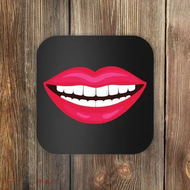 Funny Smile Lips Coaster