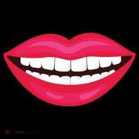 Funny Smile Lips Coaster thumb 2