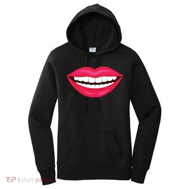 Funny Smile Lips Women's Hoodie