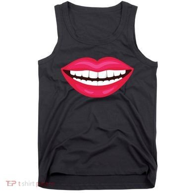 Funny Smile Lips Tank Top