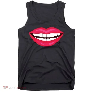 Funny Smile Lips Tank Top