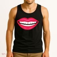 Funny Smile Lips Tank Top thumb 3