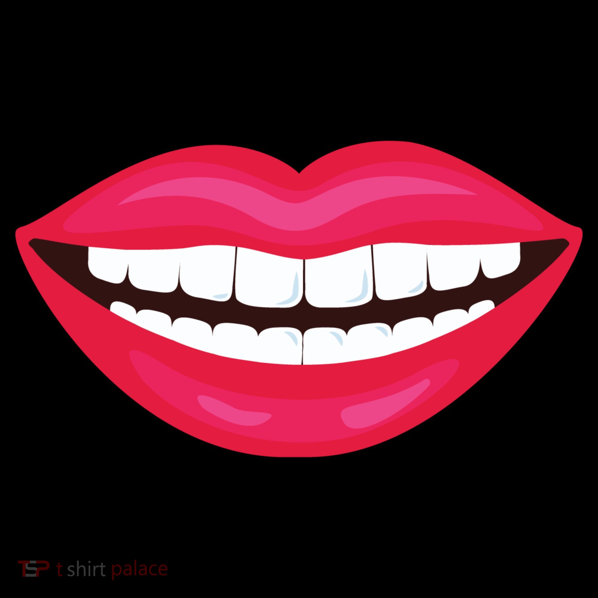 Funny Smile Lips Women's Long Sleeve Shirt