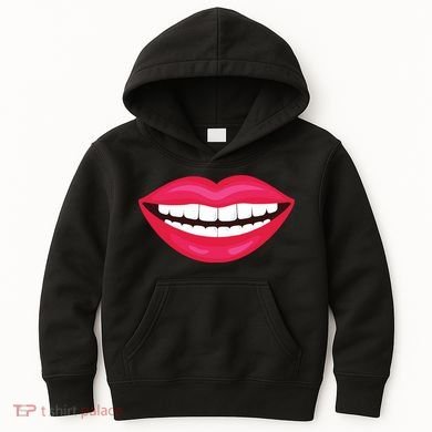 Funny Smile Lips Kids Hoodie