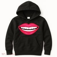 Funny Smile Lips Kids Hoodie thumb 0