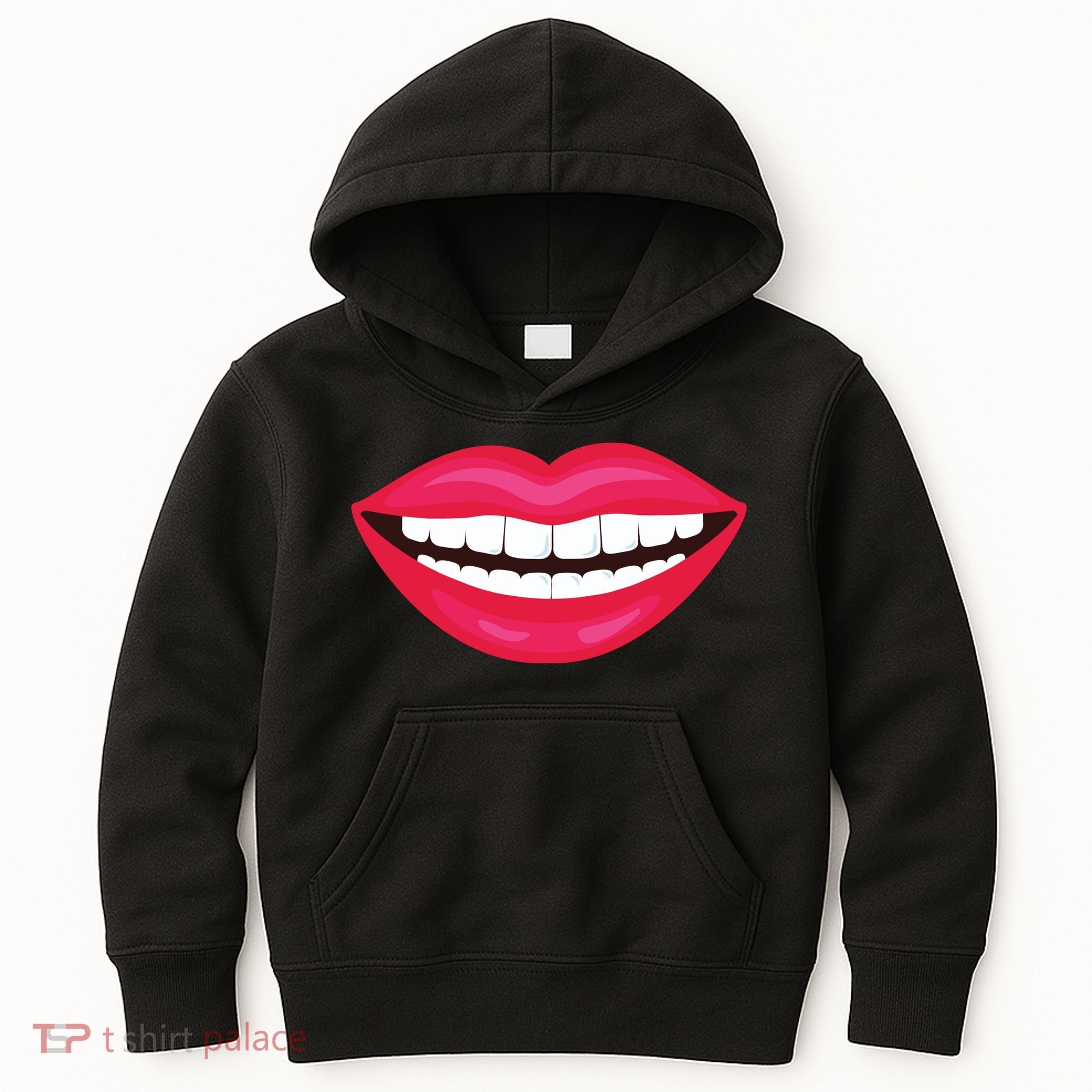 Funny Smile Lips Kids Hoodie