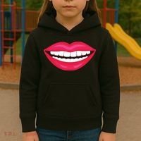 Funny Smile Lips Kids Hoodie thumb 3