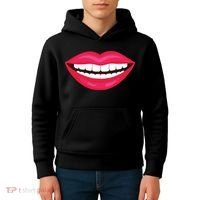 Funny Smile Lips Kids Hoodie thumb 4