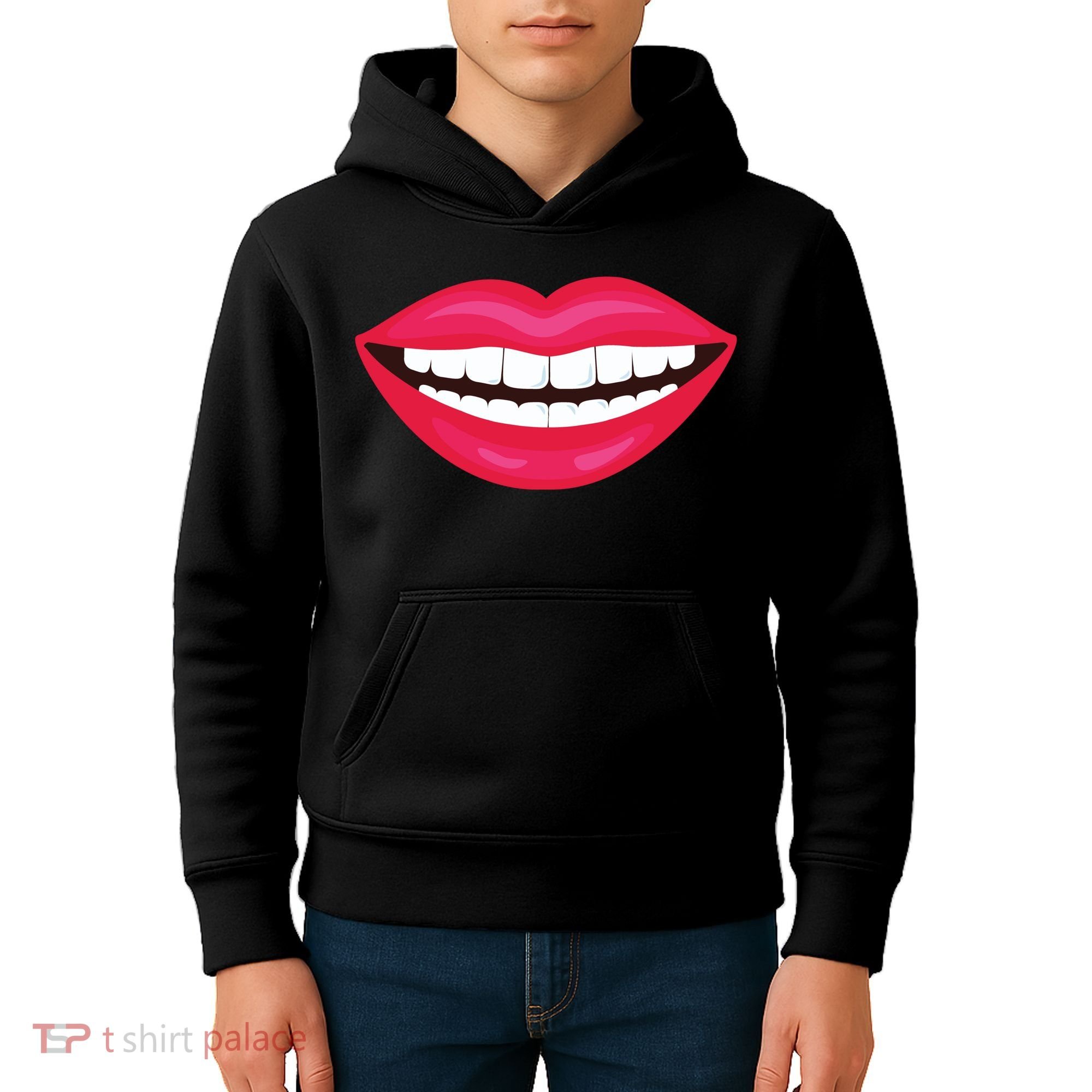 Funny Smile Lips Kids Hoodie