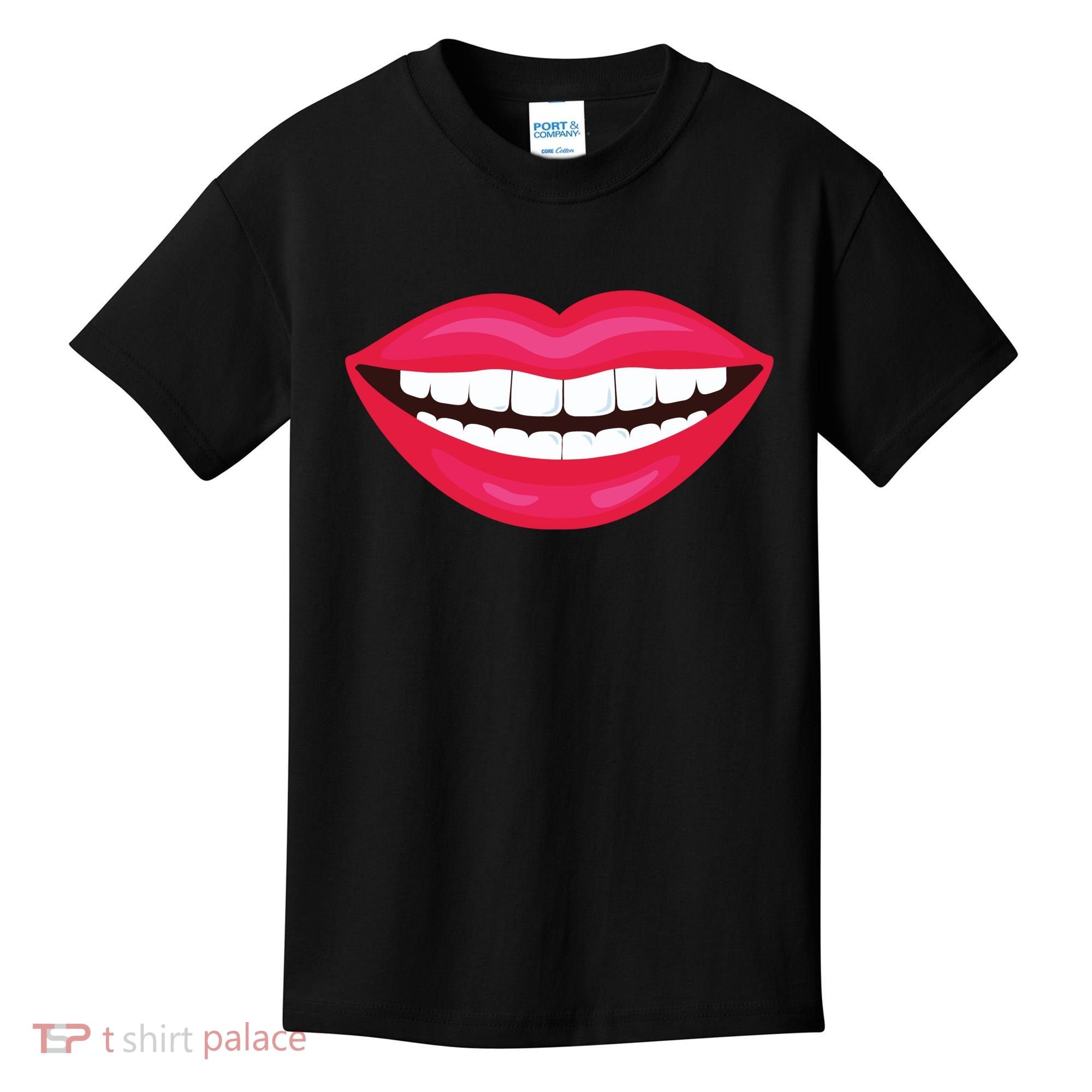 Funny Smile Lips Kids T-Shirt
