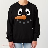 Funny Snowman Face Women's Sweatshirt thumb 0