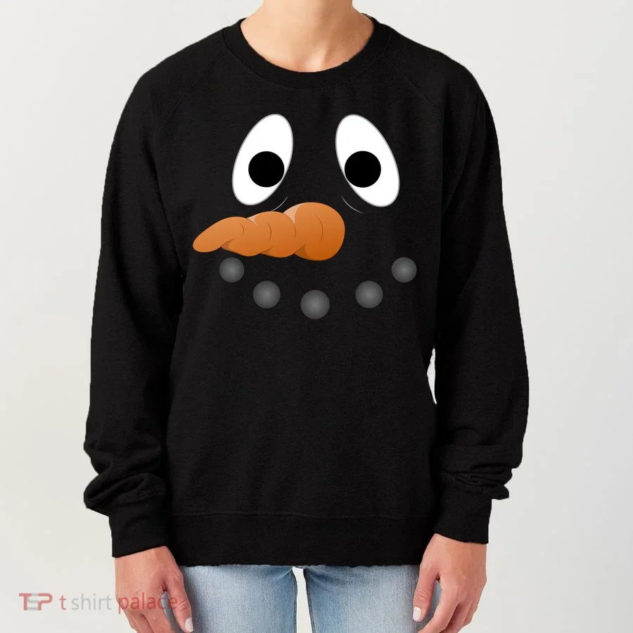 Funny Snowman Face Women's Sweatshirt