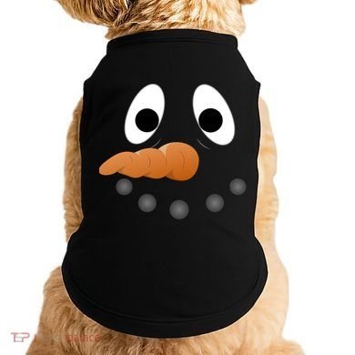 Funny Snowman Face Doggie Tank