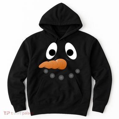 Funny Snowman Face Hoodie