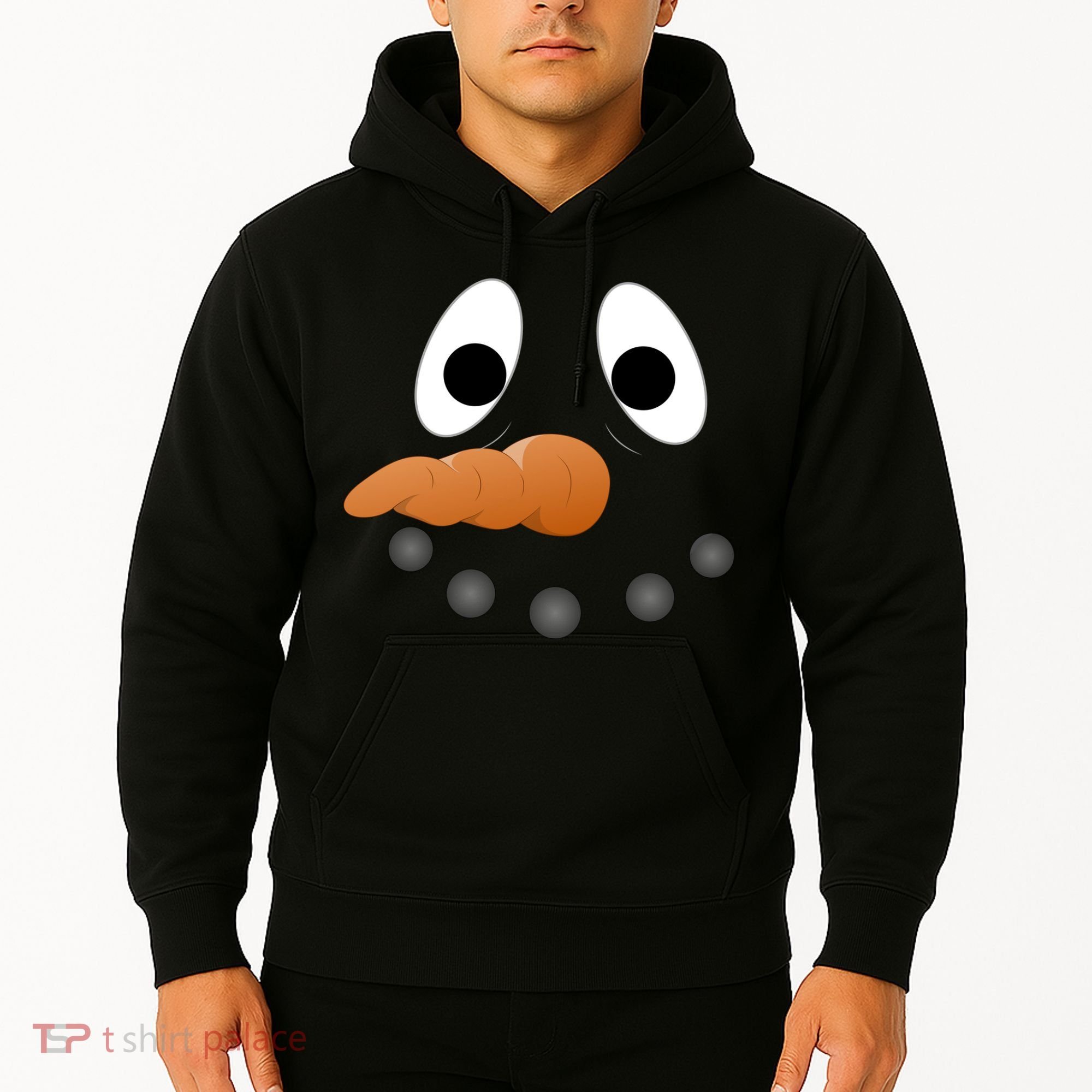 Funny Snowman Face Hoodie