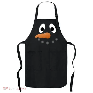 Funny Snowman Face Apron