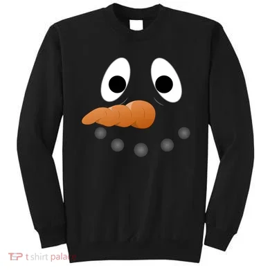 Funny Snowman Face Sweatshirt