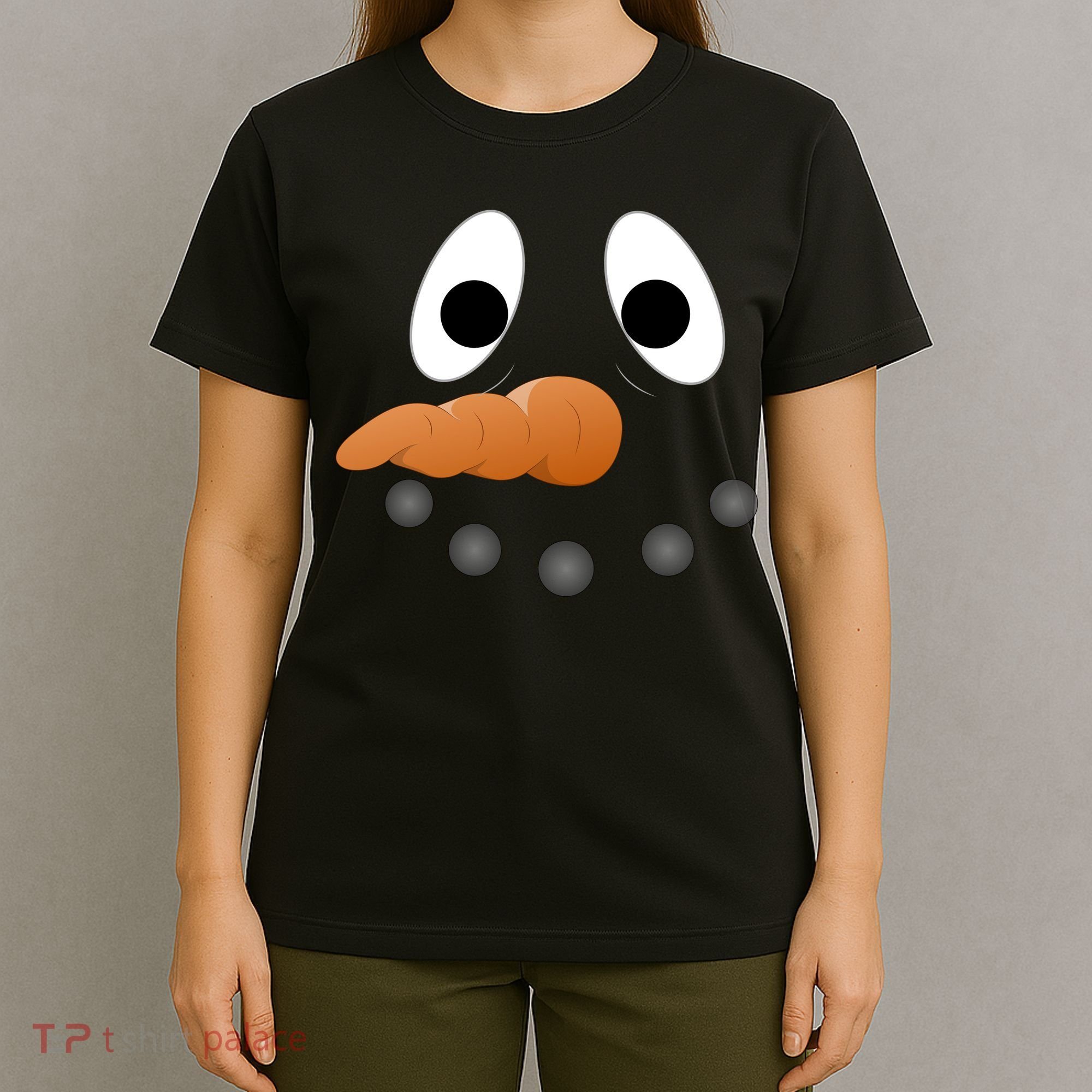 Funny Snowman Face T-Shirt