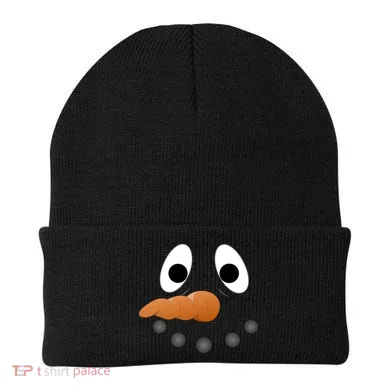 Funny Snowman Face Beanie