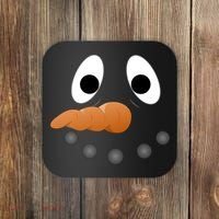 Funny Snowman Face Coaster thumb 0