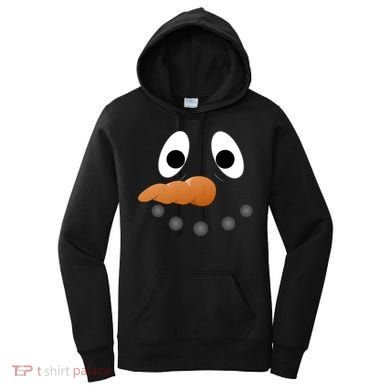 Funny Snowman Face Women's Hoodie