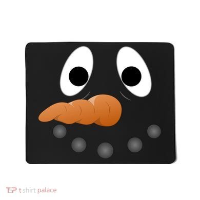 Funny Snowman Face Mousepad