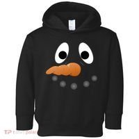 Funny Snowman Face Toddler Hoodie thumb 0