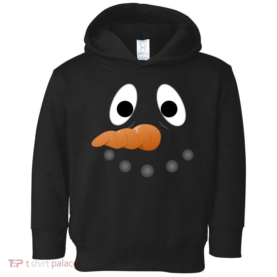 Funny Snowman Face Toddler Hoodie