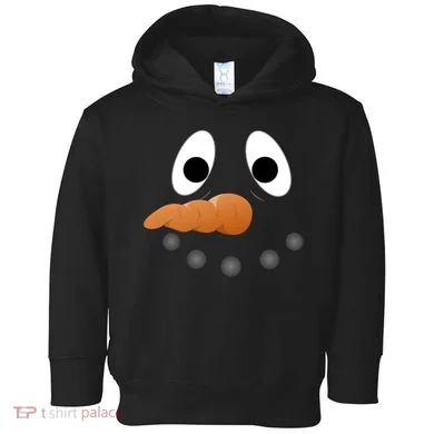 Funny Snowman Face Toddler Hoodie