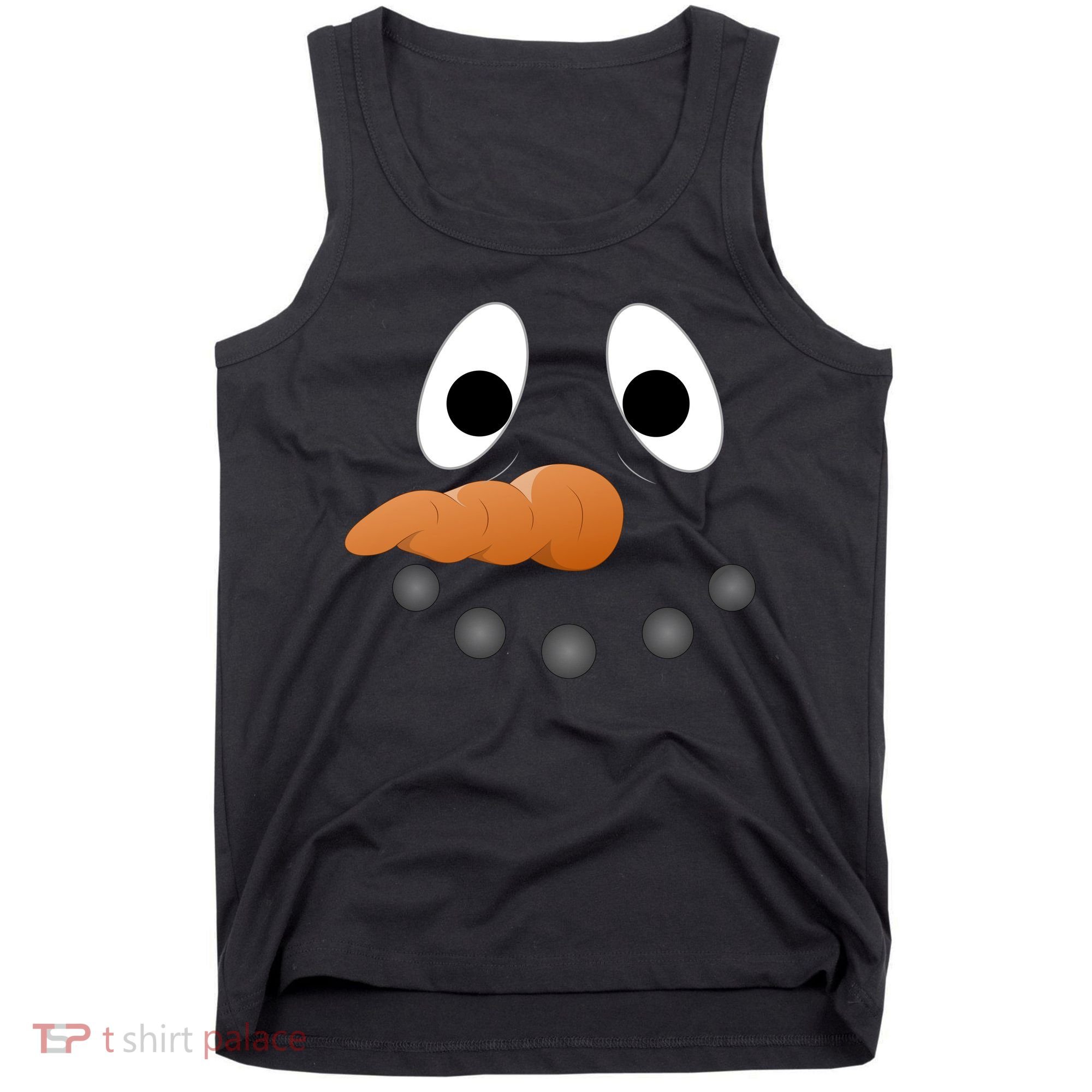 Funny Snowman Face Tank Top