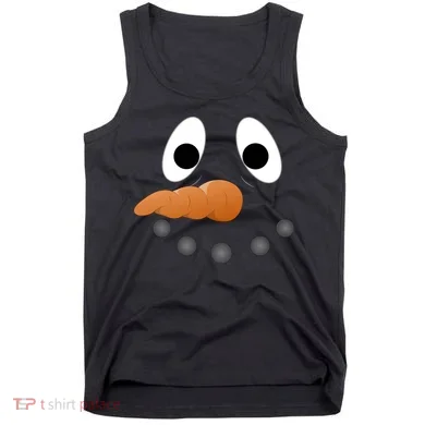 Funny Snowman Face Tank Top
